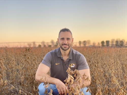 Caio Canella Vieira, now a research specialist at Fisher Delta working toward his PhD in plant, insect and microbial science, worked with Pengyin Chen for a few years, including finishing his master’s degree in plant breeding, genetics and genomics. Photo courtesy of Caio Canella Vieira.